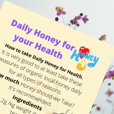 Daily Honey for Health Printable