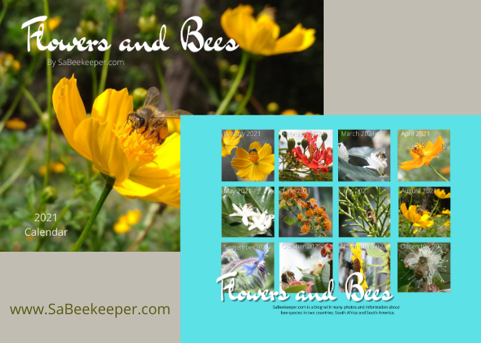 Flowers and Bees Calendar for 2021 